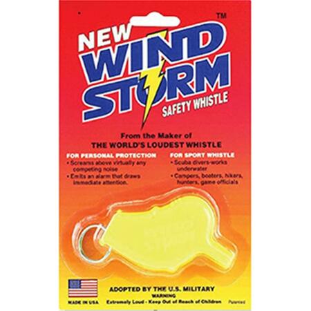 STORM 2.5 x 1.6 in. Wind Whistle, Yellow 372493